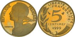 World Coins - Coin, France, Marianne, 5 Centimes, 1999, Paris, Proof / BE,