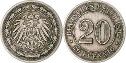 World Coins - German Empire, 20 Pfennig, 1892, Berlin, Copper-nickel, , KM:13