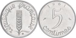 World Coins - France, 5 Centimes, Épi, 1961, Paris, Stainless Steel, , Gadoury:172