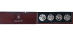 World Coins - Coin, China, Olympic Games, Beijing 2008, Set 4 x 10 Yuan / 1 Oz, 2008, Proof
