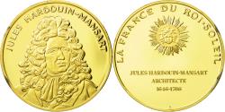World Coins - France, Medal, Jules Hardouin-Mansart, Undated, , Vermeil