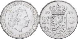 World Coins - Netherlands, Juliana, 2-1/2 Gulden, 1963, Silver, , KM:185