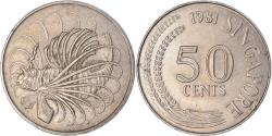 World Coins - Coin, Singapore, 50 Cents, 1981