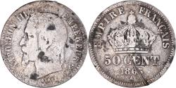 World Coins - Coin, France, Napoleon III, Napoléon III, 50 Centimes, 1865, Paris,
