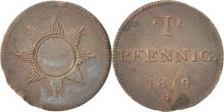 World Coins - Coin, German States, FRANKFURT AM MAIN, Pfennig, 1819, Frankfurt,