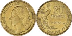 World Coins - Coin, France, Guiraud, 20 Francs, 1951, Paris, , Aluminum-Bronze