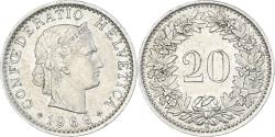 World Coins - Coin, Switzerland, 20 Rappen, 1969