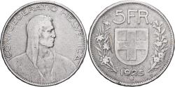 World Coins - Switzerland, 5 Francs, 1925, Bern, Silver, , KM:38