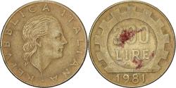 World Coins - Italy, 200 Lire, 1981, Rome, Aluminum-Bronze, , KM:105