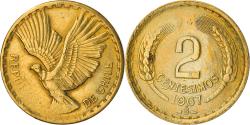 World Coins - Coin, Chile, 2 Centesimos, 1967, Santiago, , Aluminum-Bronze, KM:193