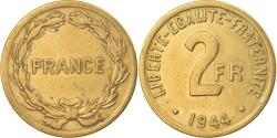 World Coins - Coin, France, France Libre, 2 Francs, 1944, Philadelphia, , Brass