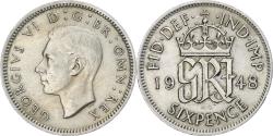 World Coins - Coin, Great Britain, George VI, 6 Pence, 1948, , Copper-nickel, KM:862