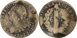 World Coins - France, Louis XVI, 6 Deniers, 1792, Limoges, Copper, , KM:610