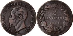 World Coins - Coin, Italy, Vittorio Emanuele II, 2 Centesimi, 1861, Naples, , Copper