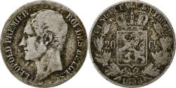 World Coins - Coin, Belgium, Leopold I, 20 Centimes, 1853, , Silver, KM:19
