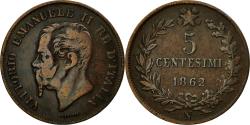 World Coins - Coin, Italy, Vittorio Emanuele II, 5 Centesimi, 1862, Naples, , Copper