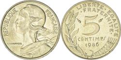 World Coins - France, Marianne, 5 Centimes, 1986, Paris, , Aluminum-Bronze, KM:933