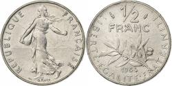 World Coins - France, 1/2 Franc, Semeuse, 1984, Paris, FDC, Nickel, , Gadoury:429