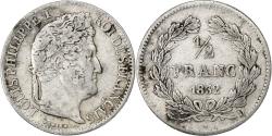 World Coins - France, 1/2 Franc, Louis-Philippe, 1832, Lyon, Silver, , KM:741.4