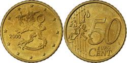 World Coins - Finland, 50 Euro Cent, 2000, Vantaa, Nordic gold,