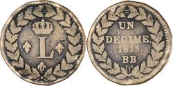 World Coins - Coin, France, Louis XVIII, Decime, 1815, Strasbourg, , Bronze, KM:701