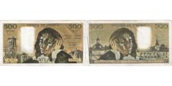 World Coins - France, 500 Francs, Pascal, 1972, M.29, VF(30-35), Fayette:71.8, KM:156b