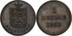 World Coins - Guernsey, Double, 1830, Soho Mint, Copper, , KM:1