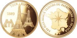 World Coins - France, Medal, Paris - La Tour Eiffel, Patrimoine Culturel,