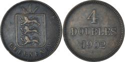 World Coins - Coin, Guernsey, 4 Doubles, 1902, Heaton, Birmingham, , Bronze, KM:5