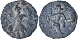 Ancient Coins - Kushan Empire, Kanishka I, Drachm, 127-152, Bronze,