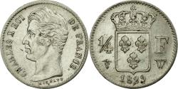 World Coins - Coin, France, Charles X, 1/4 Franc, 1829, Lille, , Silver, KM:722.12