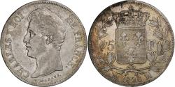 World Coins - France, Charles X, 5 Francs, 1828, Toulouse, Silver, , Gadoury:644