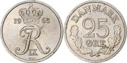 World Coins - Denmark, 25 Öre, 1965