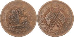 World Coins - Coin, CHINA, REPUBLIC OF, HUNAN PROVINCE, 20 Cash, 1919, , Copper