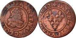 World Coins - Coin, France, Double Tournois, 1632, Lyon, , Copper