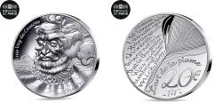 World Coins - France, 20 Euro, L'art de la plume, Luis Vaz De Camoes, 2024, Monnaie de Paris