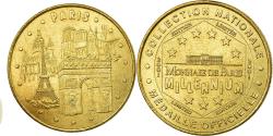 World Coins - France, Token, Touristic token, Paris - Les 4 monuments, Arts & Culture, 2001