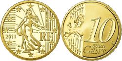 World Coins - France, 10 Euro Cent, 2011, BE, , Brass, KM:1410