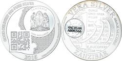 World Coins - Coin, Tanzania, Zanzibar, 1000 Shillings, 1 Vera Silver Oz, 2015,