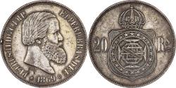 World Coins - Brazil, Pedro II, 20 Reis, 1869, Bronze, , KM:474