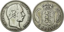 World Coins - Coin, Denmark, Christian IX, 2 Kroner, 1875, Copenhagen, , Silver