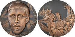 World Coins - France, Medal, Paul-Jean Toulet, 1966, MDP, Bronze, Mérelle,