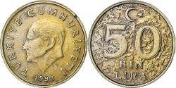 World Coins - Coin, Turkey, 50000 Lira, 50 Bin Lira, 1998, , Copper-Nickel-Zinc