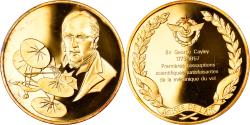 World Coins - France, Medal, Conquête de l'Air, Sir Georges Cayley, Aviation,