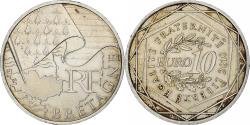 World Coins - France, 10 Euro, Bretagne, 2010, Paris, Silver, , KM:1648