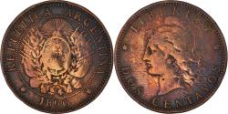 World Coins - Coin, Argentina, 2 Centavos, 1890
