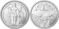 World Coins - New Caledonia, 2 Francs, 1949, Paris, Aluminum, , KM:3