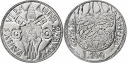 World Coins - VATICAN CITY, Paul VI, 100 Lire, 1975, Stainless Steel, , KM:130