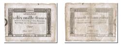 World Coins - Banknote, France, 10,000 Francs, 1795, Chaignet, EF(40-45), KM:A82, Lafaurie:177
