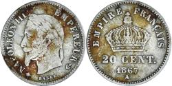 World Coins - Coin, France, Napoleon III, Napoléon III, 20 Centimes, 1867, Paris,